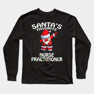 Santas Favorite Nurse Practitioner Christmas Long Sleeve T-Shirt